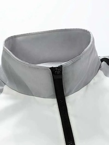 Modern <b>Lightweight</b> Canvas Windbreaker <b>Jacket</b> for <b>Men</b> Stylish Stand Collar <b>Rain</b> <b>Jacket</b> for Spring Outdoor Activities - Product Image 2