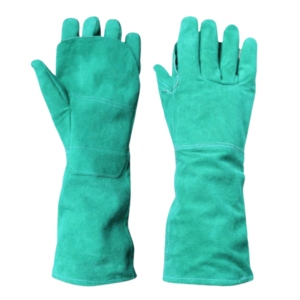 Guantes de Protección Industrial de Cuero Vacuno Reforzado, Delantal de Seguridad Ignífugo para Soldadura con Protección en la Palma - Product Image 4