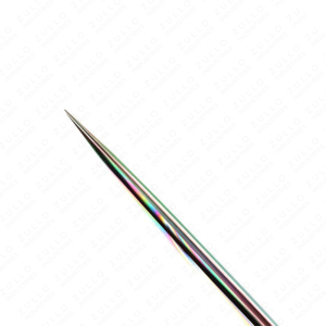 Ensemble de pinces à cils en acier inoxydable arc-en-ciel, 5 pièces, pointe droite et incurvée, applicateurs d'extensions de cils professionnels - Product Image 6