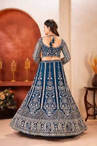 Ramdev Trading Lehenga Choli Style Traditionnel Matériaux Recyclés Tissu Filet Papillon pour Mariages et Fêtes de Diwali - Toutes Saisons - Product Image 5