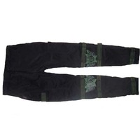 Pantalon en toile taille haute à fermeture éclair pour femme, grande taille, imprimé par sublimation