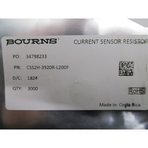 1 lot de 3000 BOURNS CSS2H-3920R-L200F RES SMD 200 - Équipements et composants semi-conducteurs d'occasion fiables à l'échelle mondiale - Product Image 1