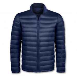 Veste d'hiver pour homme, manteau chaud en duvet, col montant, coupe ample, veste matelassée à fermeture éclair, couleur unie, style streetwear, veste à séchage rapide - Product Image 3