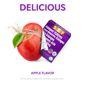 Korean OEM Apple Flavor Low Molecular Fish Collagen Gummy with <b>Milk</b> Ceramide and Elastin - Product Image 5