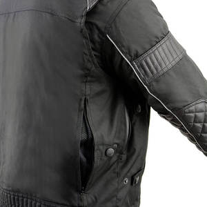 Chaqueta de Motocicleta de Lona, Transpirable, Resistente al Viento e Impermeable, con Cuello Alto, Logotipo Frontal, OEM ODM, Equipamiento de Motociclismo, Chaquetas para Hombre - Product Image 4