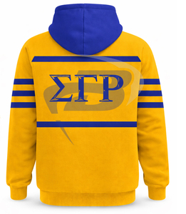 เสื้อฮู้ดดี้โอเวอร์ไซส์ Sigma Gamma Rho SGR Sorority แบบเรียบง่าย ไซส์พลัส ระบายอากาศได้ดี ผ้าไม่ยับ สไตล์สตรีทแวร์ สำหรับฤดูใบไม้ร่วง ทันสมัย - Product Image 2