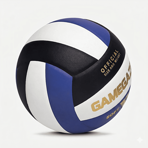 Balón de Voleibol GAMEGAZER MS-VB-1027 de PU, Duradero y Ligero, Talla 5, Peso 260-280G, Circunferencia 650-670MM, Personalizable, Cosido a Máquina - Product Image 2