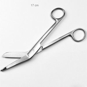 Ciseaux à pansements médicaux 17 cm, qualité allemande, pour chirurgie, premiers secours, sauvetage, traumatisme, type Lister - Product Image 2