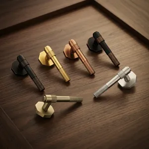 Premium Mortise Door <b>Handle</b> Set Antique Stainless Steel Graphite Black CP Z Black PVD Gold PVD Rose Gold PVD Black Finish Heavy - Product Image 2