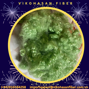 Se vende PSF siliconizado conjugado hueco verde HCS 15D y poliéster reciclado ecológico y fibra GRS de Vietnam - Product Image 5