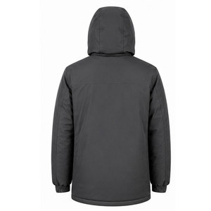 Parka longue pour homme avec capuche en fausse fourrure, poignets coupe-vent, isolation thermique et tissu de qualité supérieure, idéale pour l'hiver - Product Image 2