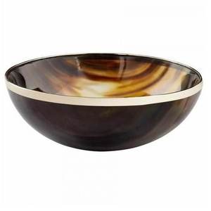 Bol en corne noire naturelle et de couleur noire à prix abordable pour fruits et légumes / Style fabricant de cornes pour service alimentaire et cadeaux - Product Image 1