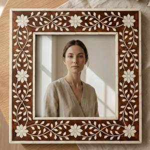 Handicraft Designer Bone and Resin Inlay <b>Picture</b> Frame Elegant Photo <b>Holder</b> for Family and Travel Memories to keep memories - Product Image 5