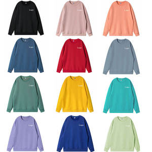 Wholesale Custom Oversized Vintage Sweatshirt Women Casual Fashion Pullover OEM Logo <b>Crewneck</b> Manufacturer - Product Image 2