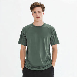 เสื้อยืดแขนสั้นผู้ชาย โพลีเอสเตอร์ 100% แห้งเร็ว เสื้อซับในออกกำลังกาย คอกลม แขนสั้น - Product Image 2