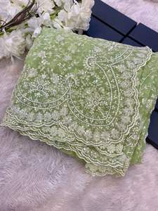 Sari indien Bollywood le plus vendu, aspect riche et élégant, en tissu de soie scintillant, tendance, export, dernière collection exclusive, pour femmes, idéal pour les fêtes. - Product Image 4