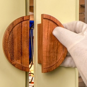 Poignée de meuble en bois moderne et durable, forme ronde, design traditionnel, bouton de meuble durable pour armoire, décoration intérieure - Product Image 1