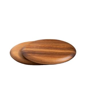 Handcrafted Solid Wood Tea Coffee Coasters Set Natural Two Tone Wooden Drink <b>Mats</b> for Home Dining Table Decor Gift - Product Image 3