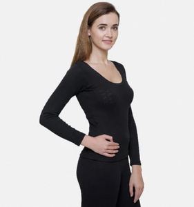 Camiseta térmica ligera para mujer, cómoda para uso diario, transpirable, cálida, de manga larga. - Product Image 4