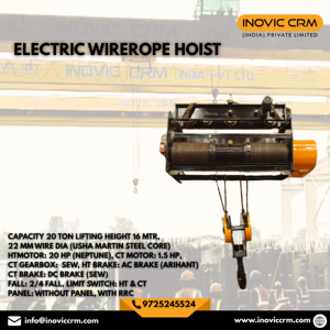 Polipasto Eléctrico de Cable Metálico de 20 Toneladas de Alta Resistencia Hecho a Medida con Carro |   Solución de Elevación para Fábricas y Almacenes - Product Image 1