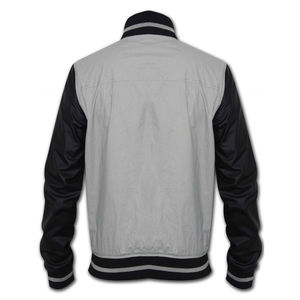 Veste de baseball matelassée en toile pour homme, mélange polyester/coton, à capuche, coupe-vent, logo personnalisé, fermeture éclair - Product Image 2