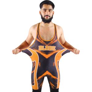 Blaze Fight Wear OEM personnalisé sublimé grande taille respirant hommes lutte Singlet High Street Style écologique séchage rapide - Product Image 2
