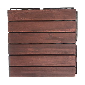 TBD T6A1 Azulejos de cubierta de madera maciza Premium Diseño de enclavamiento al por mayor moderno para exteriores Interior Exterior antideslizante - Product Image 1