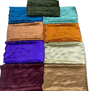 Vestidos de Novia Somalíes Dirac Gougra de Satén 100% Seda, Ligeros, Tejidos, 60GSM, Ecológicos, con Patrón Floral de Puntos Georad - Product Image 1