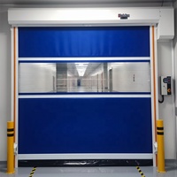 Porte haute vitesse en PVC de style design industriel Volet roulant flexible et étanche pour l'entrée Radar Speed High-Speed Roll-Up Door