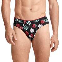 Caleçon imprimé taille mi-haute ActiveStretch pour hommes adultes, avec taille élastique de qualité sportive, poche de soutien douce, respirant, écologique et à séchage rapide