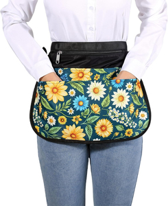 Delantal de trabajo utilitario de lona de poliéster con múltiples bolsillos, personalizado para chef, camarero y restaurante, con servicio OEM y detección de agujas. - Product Image 4