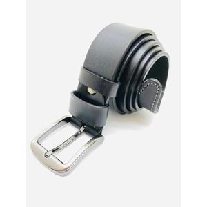 Ceinture pour Hommes en Cuir de Vachette Véritable, Style Vintage et Formel, Étanche, Longueur Personnalisable, Boucle Ardillon en Acier, pour Bureau et Événements, Noir Marron - Product Image 2