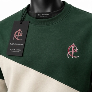 Sudadera de Invierno para Hombre, de Cuello Redondo, con Estampado de Diseño, Logotipo Bordado, de Lujo, 100% Felpa de Algodón Súper Suave - Product Image 5