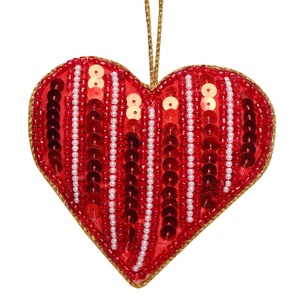 Árbol de Navidad hecho a mano tela bordada decoraciones personalizadas al por mayor adorno con camello Reno oveja caballo - Product Image 1