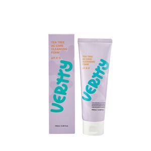 โฟมล้างหน้า Vertty Korean Tea Tree AC Oil Control สูตรอ่อนโยนสำหรับผิวแพ้ง่าย วีแกน ดูแลปัญหาสิว BHA - Product Image 1