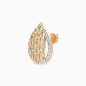 Boucles d'oreilles de luxe en diamant, forme goutte d'eau, taille brillant rond, bijoux pour femme à porter au quotidien - Product Image 2