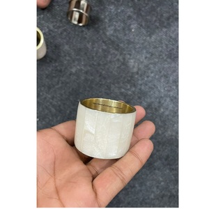 Customized Swirl <b>Resin</b> Napkin Rings Green Blue Wedding Parties <b>Clear</b> Stocked Eco-Friendly Luxury - Product Image 1