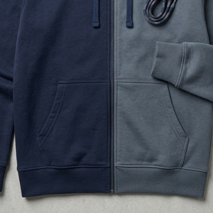 Sweat-shirt à capuche zippé pour homme, couleur unie, en polaire, coupe classique, pour l'automne, confortable - Product Image 3