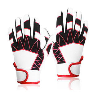 Guantes de Bateo para Mano Izquierda WARPRO INDUSTRY, Negros y Amarillos, Tejido de Poliéster y Algodón, Cierre de Gancho y Bucle, Ligeros y Duraderos - Product Image 1
