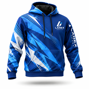 Sweat-shirts à capuche personnalisés imprimés par sublimation pour hommes, pulls entièrement imprimés, vêtements de streetwear personnalisés, fabricant de vêtements de mode - Product Image 2