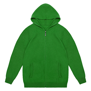 Custom New Fashion Wholesale Autumn and Winter Mens Oversized Solid Sweater Cashmere <b>Wool</b> Zipper Sweater Hoodies Men - Product Image 3