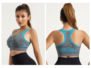 Nouveau soutien-gorge de sport sans couture pour femme, haut court de gym, course à pied, yoga, fitness, antichoc, brassière de sport pour femme, Sutian Feminino - Product Image 5