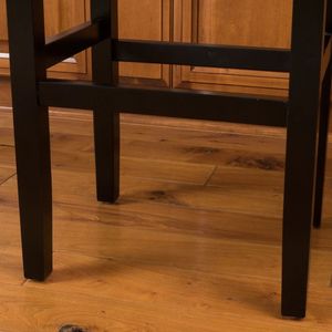Set of <b>2</b> 30-Inch Ivory Faux Leather Counter <b>Stools</b> Backless Design-for <b>Bar</b> Seating - Product Image 2