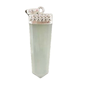 Colgantes de Plata de Ley 925 con Aventurina, Diamante y Perla, Precio Directo de Fábrica, Diseño de Colgante en Forma de Lápiz, Moderno - Product Image 1