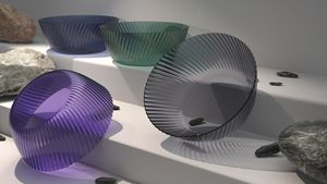 Vajilla con Textura Óptica Hecha en Taiwán, Edición Wonderland - Tazas, Tazones, Platos - Azul Venecia - Product Image 5