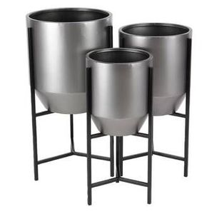 Maceta de Metal Antigua para Jardín, Hogar, Balcón, Terraza, Interior, Exterior, Decorativa, Elegante y Duradera, Soporte para Plantas y Flores - Product Image 1