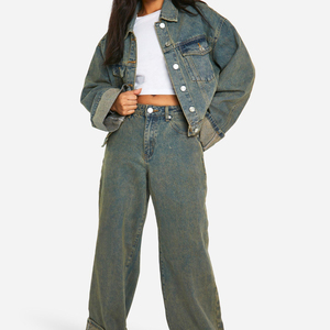 Women's <b>Denim</b> Jean <b>Jacket</b> Women Casual Fall <b>Jacket</b> <b>Denim</b> Button up Coat <b>Denim</b> <b>Jacket</b> for Ladies - Product Image 1