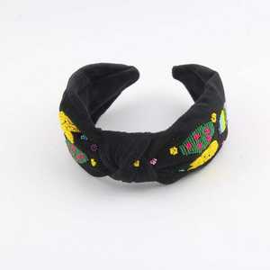 Diadema de Conejito Multicolor Hecha a Mano para Pascua, con Cuentas, para Mujeres y Niñas, Diadema Acolchada con Perlas de Cristal - Product Image 4