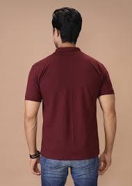 เสื้อโปโลผู้ชายผ้าปิเก้เนื้อหนา – สีเบอร์กันดีมารูน – แขนสั้นทรงคลาสสิก – เสื้อผ้าฝ้ายระบายอากาศได้ดีสำหรับทำงานและสวมใส่ลำลอง - Product Image 2