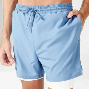 Pantalones Cortos Deportivos Personalizados para Hombre, Transpirables, de Secado Rápido, Cintura Elástica, 100% Poliéster, Alta Calidad, MOQ Bajo - Product Image 1